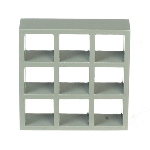 9-Shelf Unit, Stain. Gray